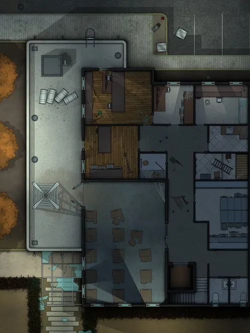 13th Precinct - First Floor - Abandoned - Night