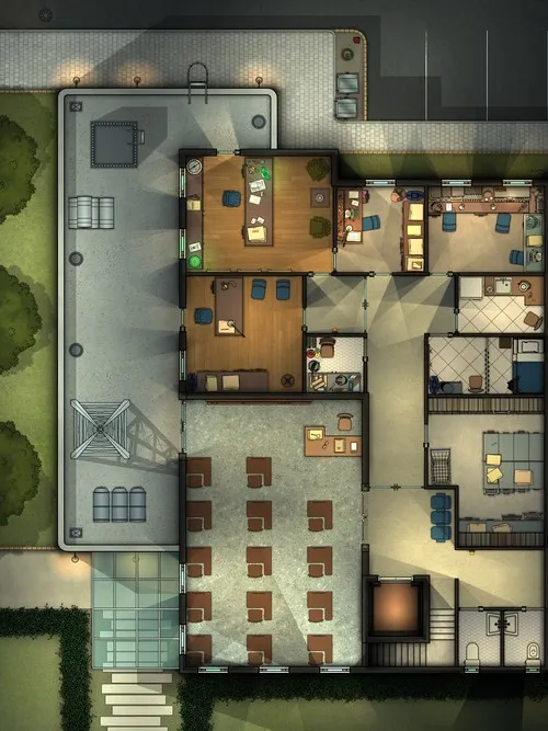 13th Precinct - First Floor - Night