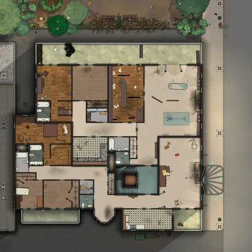 2 Apartments - Abandoned - Day