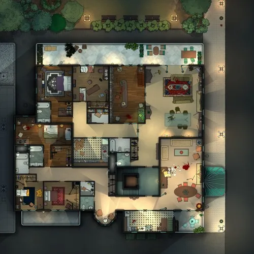 2 Apartments - Splatter - Night