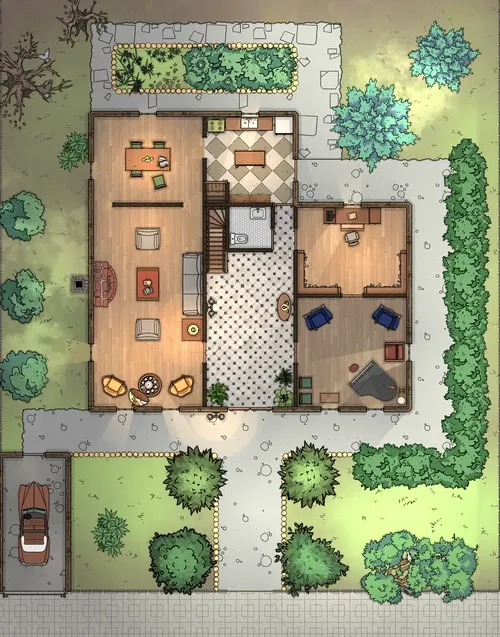 3 Floor House - Ground Floor - Day