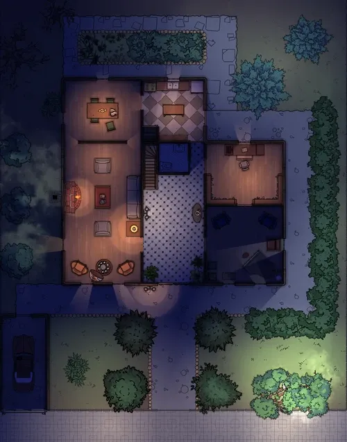 3 Floor House - Ground Floor - Night
