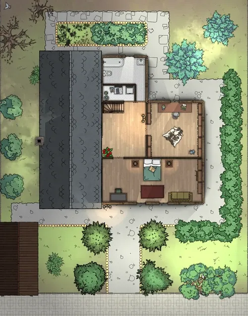 3 Floor House - Second Floor - Day