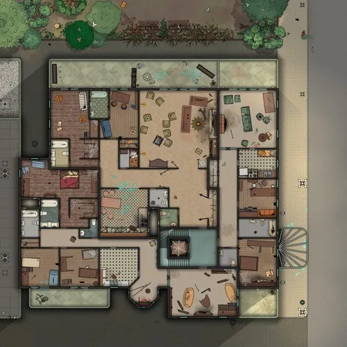 3 Apartments - Abandoned - Day