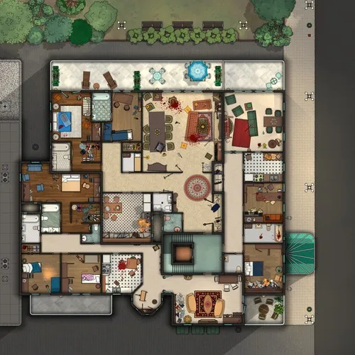 3 Apartments - Splatter - Day