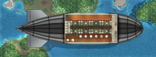 A5 Zeppelin - Deck - With Guests - Lake