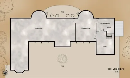 Aleister Crowleys Boleskine House - Attic - Floor Plan
