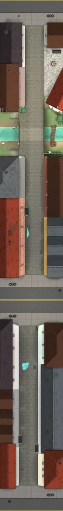 Alley Chase Scene - 3d - Day