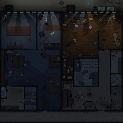 Andersons Pi Office - Abandoned - Night