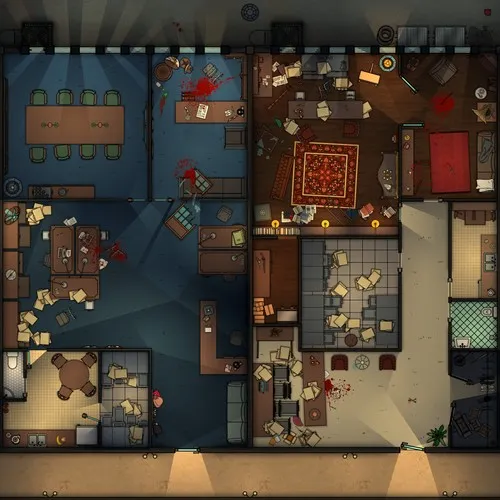 Andersons Pi Office - Splatter - Night