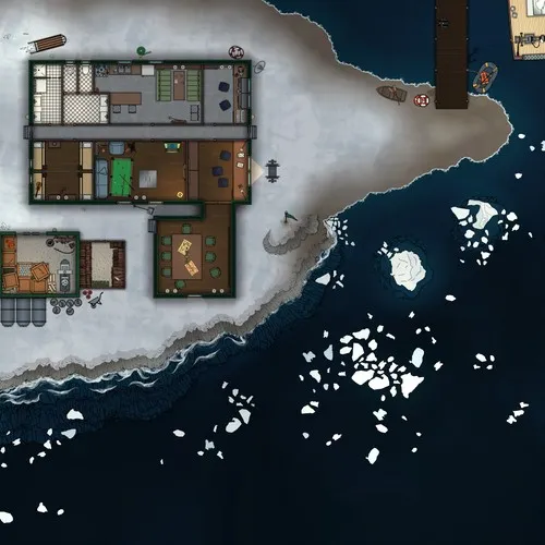 Antarctic Military Base - Ground Floor With Hatch - Day