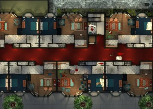 Aparthotel - First Floor - Splatter - Night