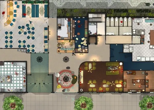 Aparthotel - Ground Floor - Splatter - Day