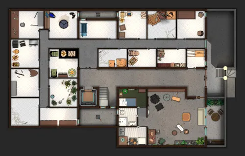 Apartment Building - Basement - Day