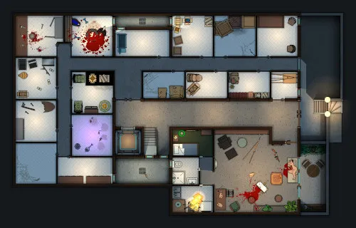 Apartment Building - Basement - Splatter