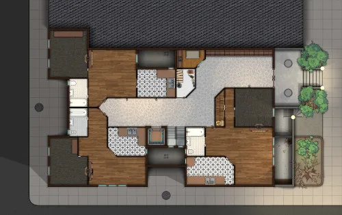 Apartment Building - Ground Floor - Empty