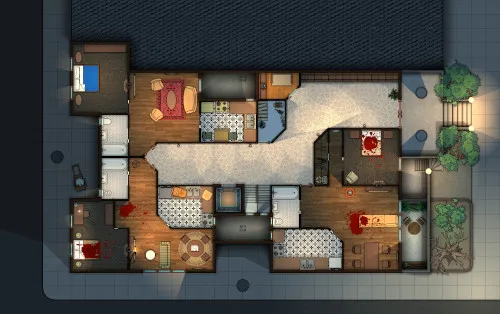 Apartment Building - Ground Floor - Splatter