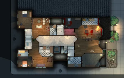 Apartment Building Top Floor - Splatter