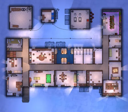 Arctic Research Station - Night