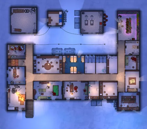 Arctic Research Station - Splatter - Night