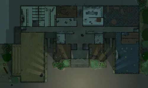 Arkams Public High School - Ground Floor - Abandoned - Night