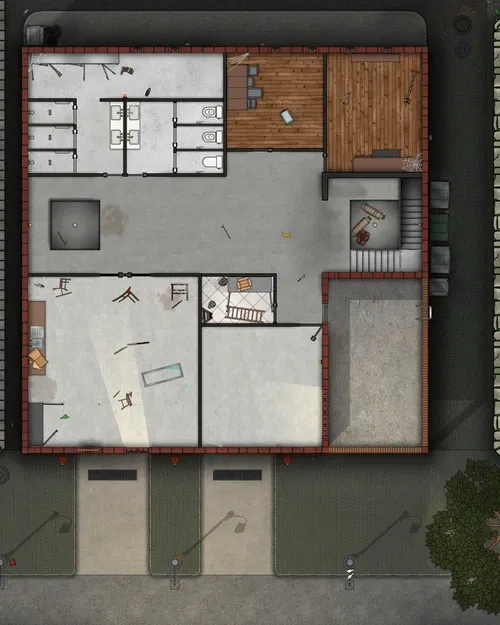 Arkham Fire Department - First Floor - Abandoned - Day