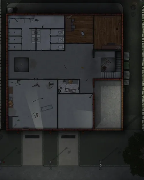 Arkham Fire Department - First Floor - Abandoned - Night
