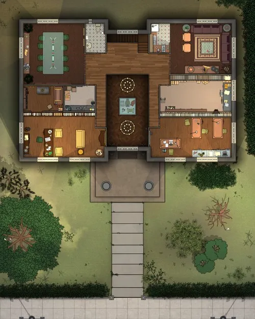 Arkham Historical Society - First Floor - Day