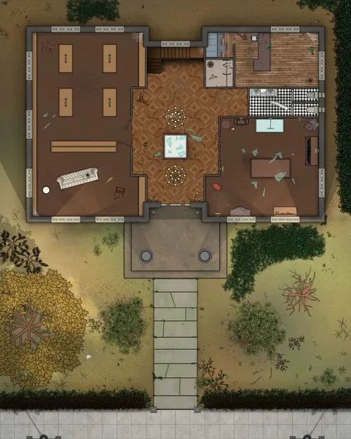 Arkham Historical Society - Ground Floor - Abandoned - Day