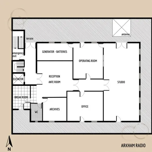 Arkham Radio - Floor Plan