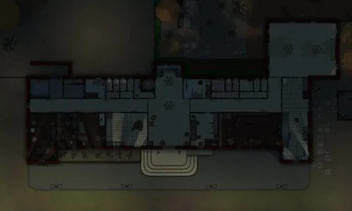 Arkham Sanitarium - Ground Floor - Abandoned - Night