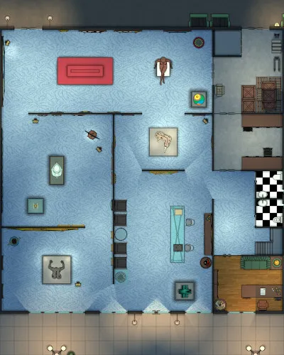 Art Gallery - Ground Floor - Night