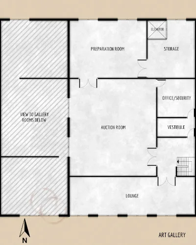 Art Gallery - Mezzanine - Floor Plan