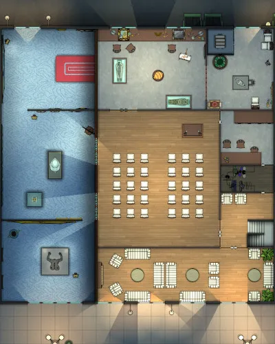 Art Gallery - Mezzanine - Night