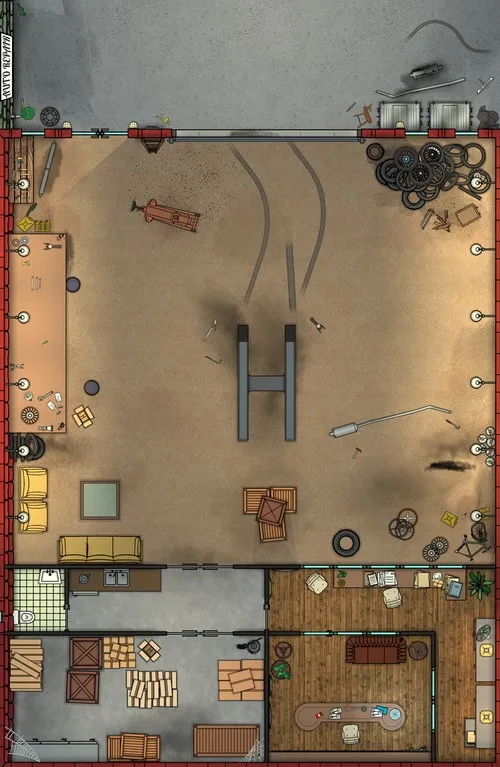 Auto Repair - No Vehicles - Day