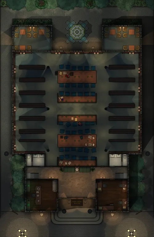 Aylesbury Library - Ground Floor - Night