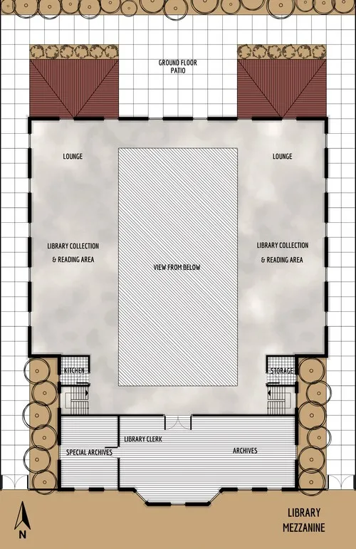 Aylesbury Library - Mezzanine - Floor Plan