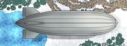 B7 Zeppelin - Top View - Snow