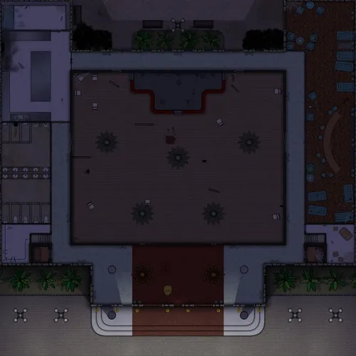 Banquet Hall - Abandoned - Ground Floor - Night