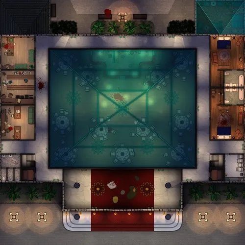 Banquet Hall - Splatter - First Floor - Night