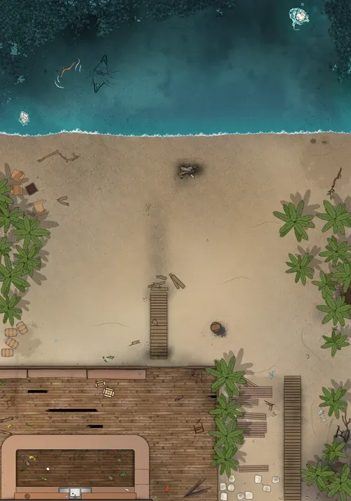 Beach Bar - Abandoned - Day