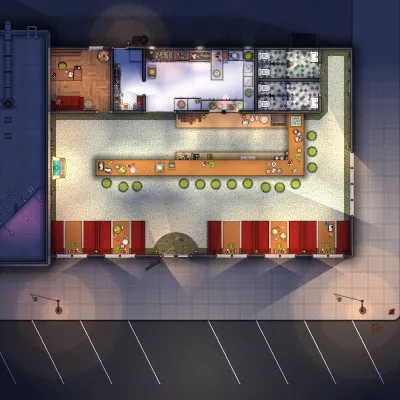 Beths Diner - Night - No Vehicles