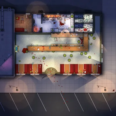 Beths Diner - Night - Splatter