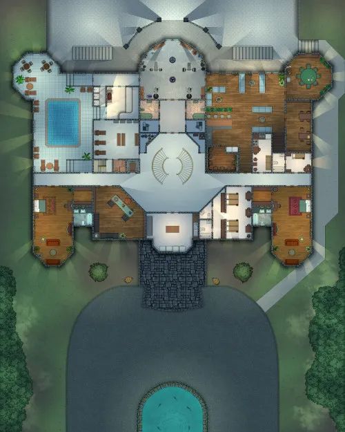 Big Mansion - Basement - Night