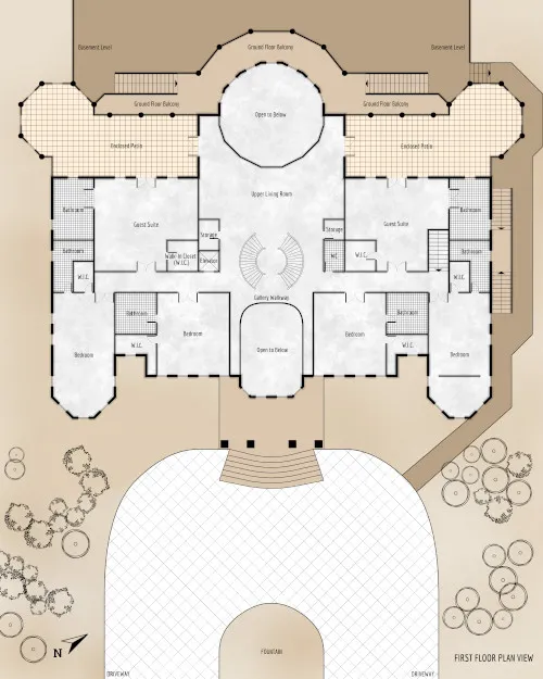 Big Mansion - First Floor - Floor Plan