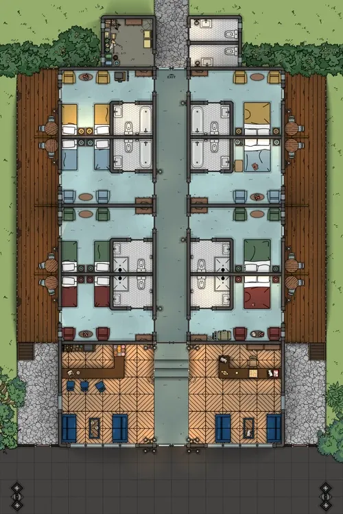 Blue Hotel - Ground Floor - Day