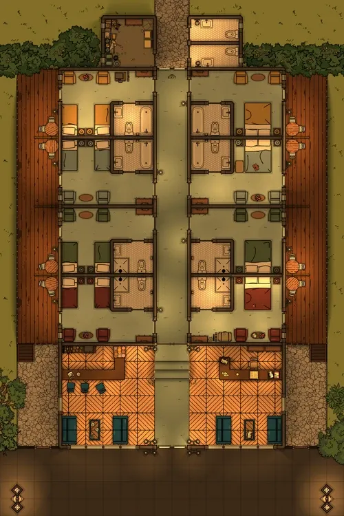 Blue Hotel - Ground Floor - Evening