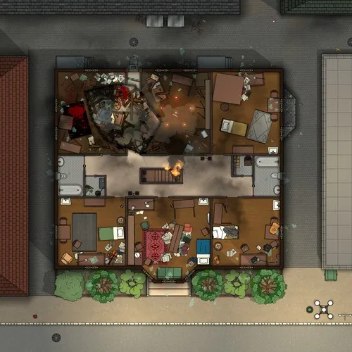 Boarding House - First Floor Splattered - Ceremony - Day