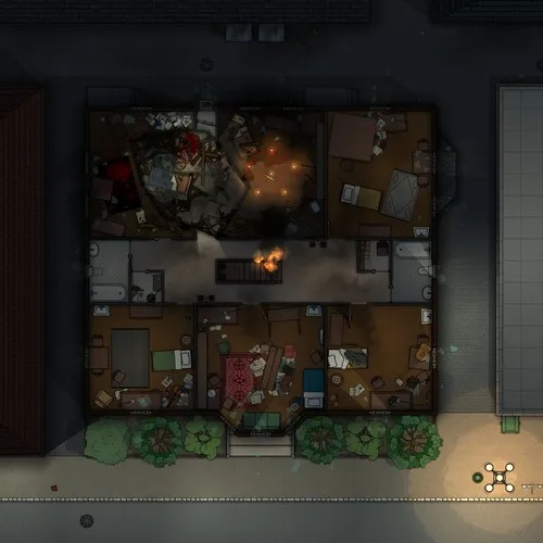 Boarding House - First Floor Splattered - Ceremony - Night
