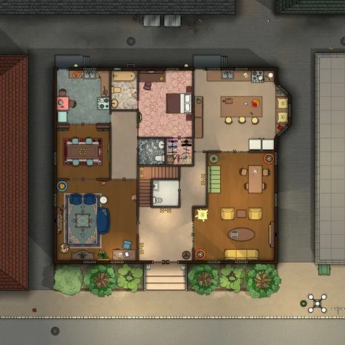 Boarding House - Ground Floor - Day